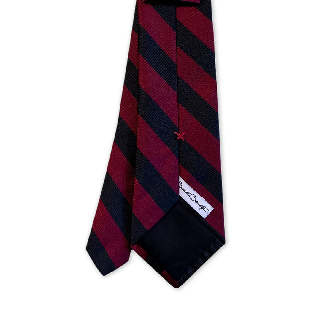 Tie - Black and Red Repp Stripe
