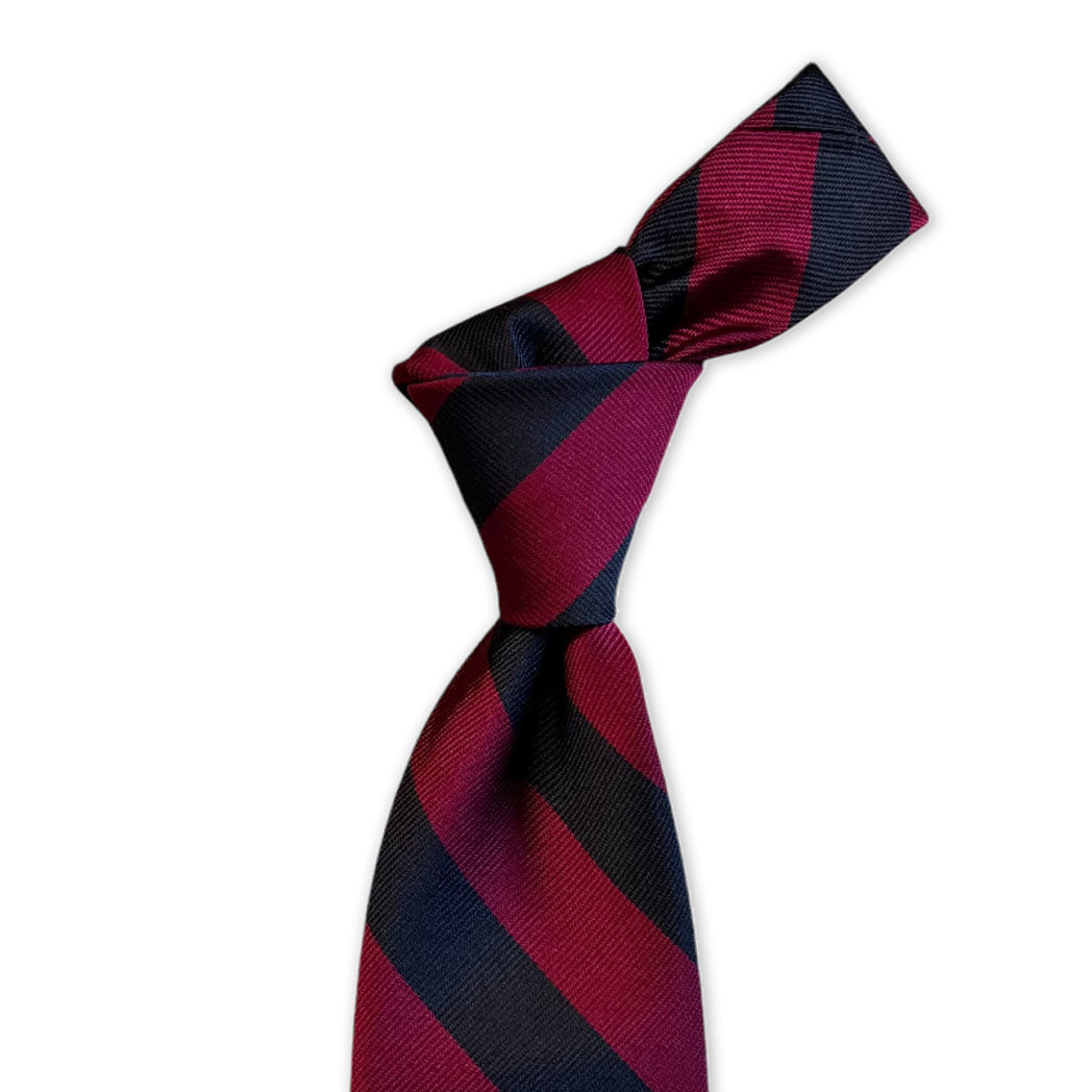 Tie - Black and Red Repp Stripe