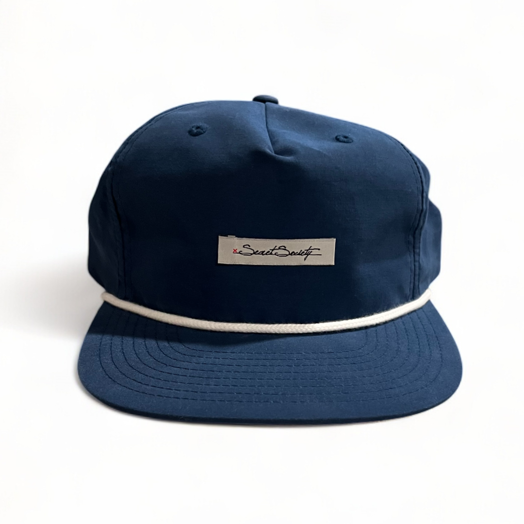 Rope Hat - Navy w/ White Rope