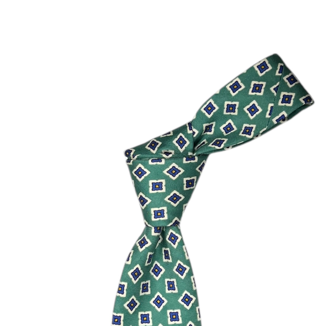Tie - Green Postage Foulard