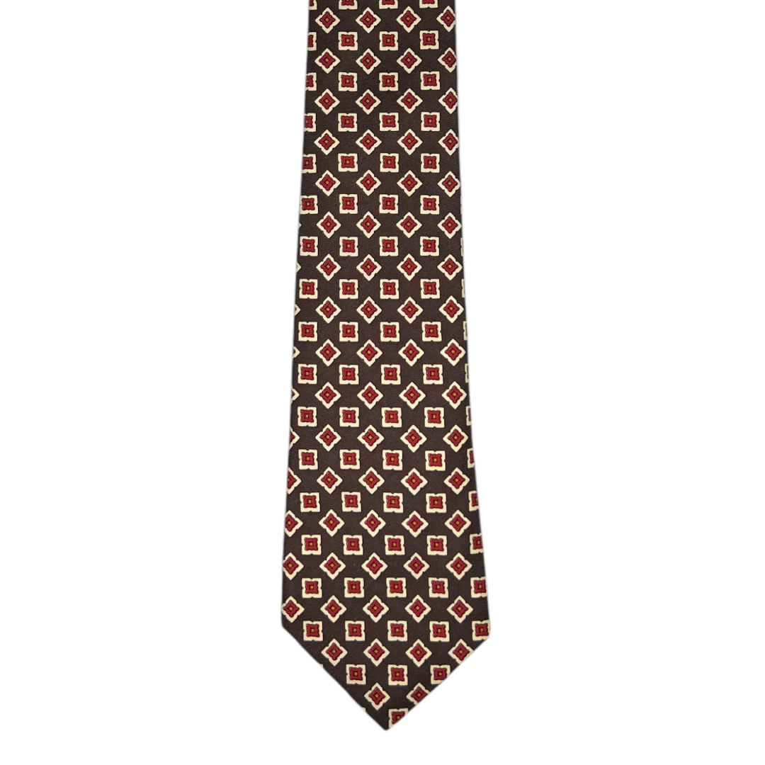 Tie - Brown Postage Foulard