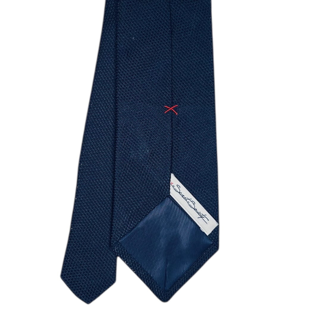 Tie - Navy Fine Grenadine