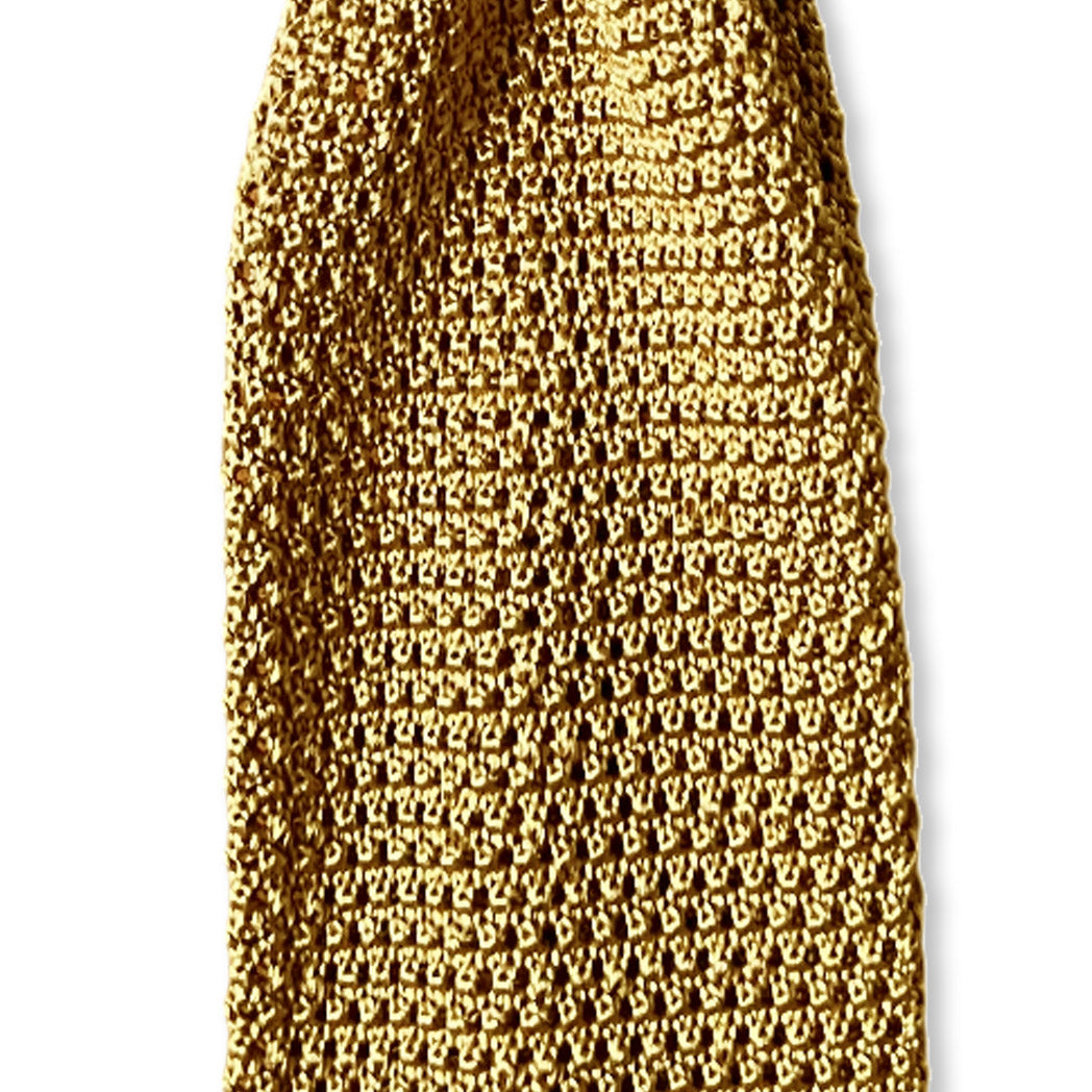 Silk Knit Tie - Biscotti