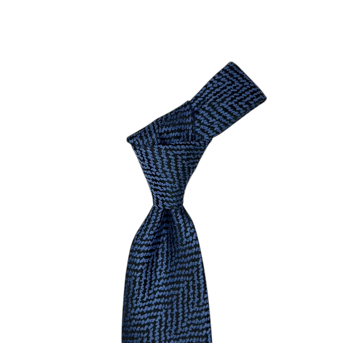 Tie - Blue Exploded Herringbone