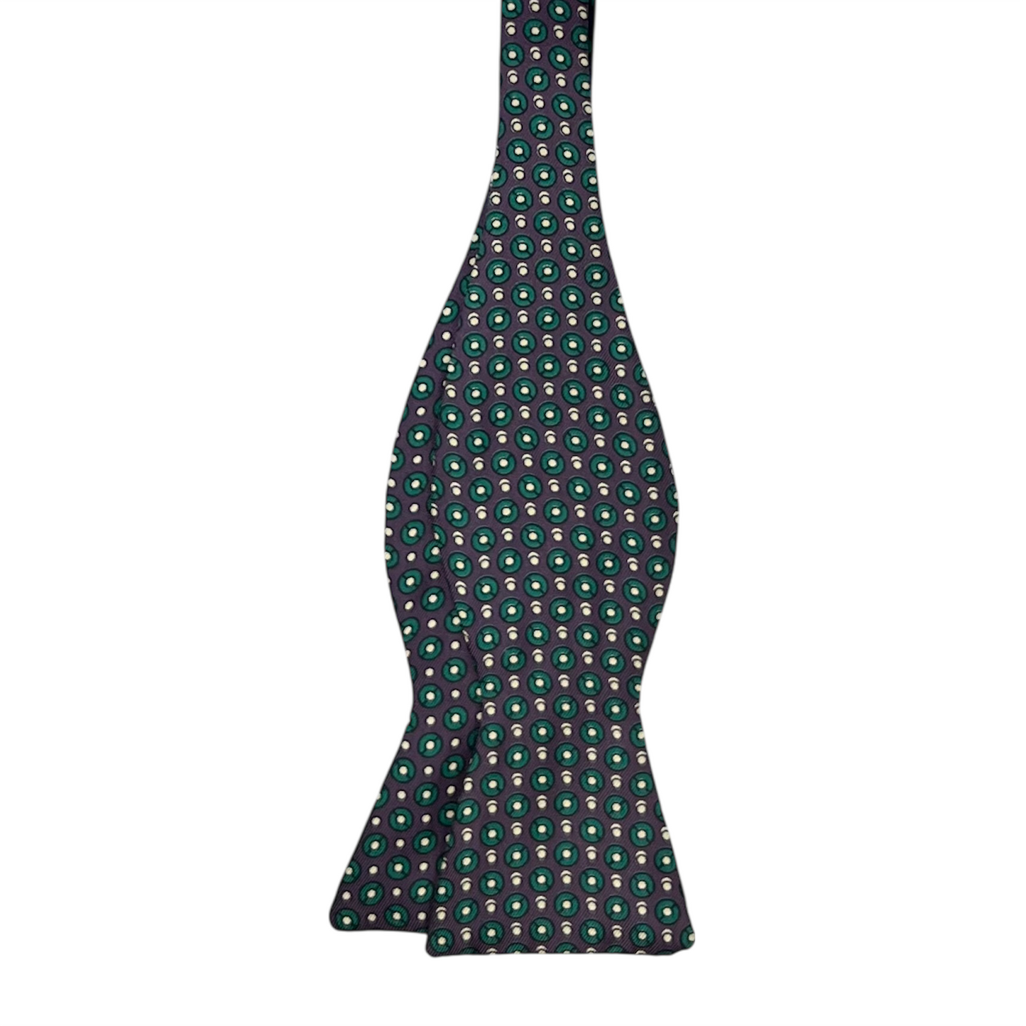 Bow Tie - Eggplant w/ Spruce Circle