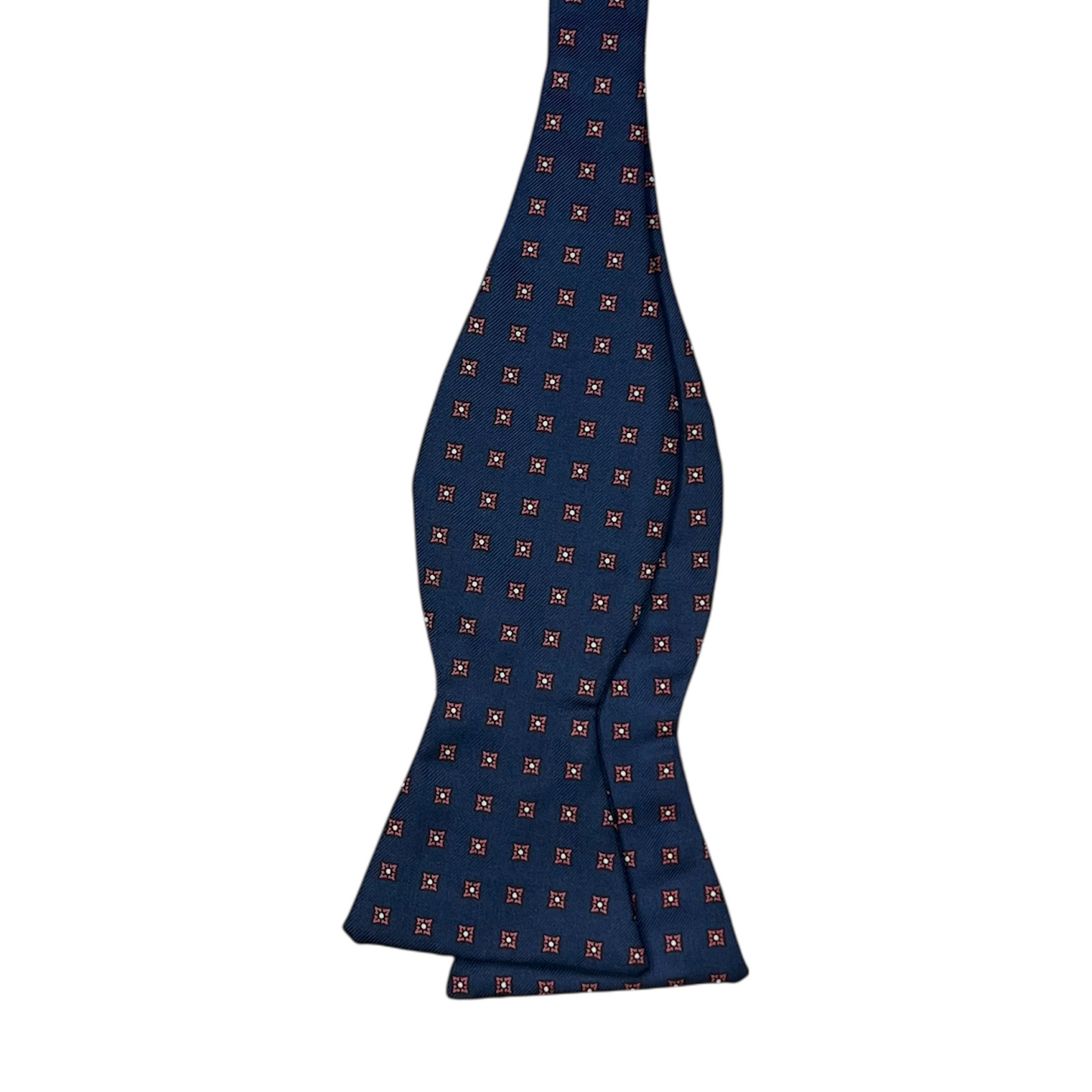 Bow Tie - Navy w/ Pink Foulard
