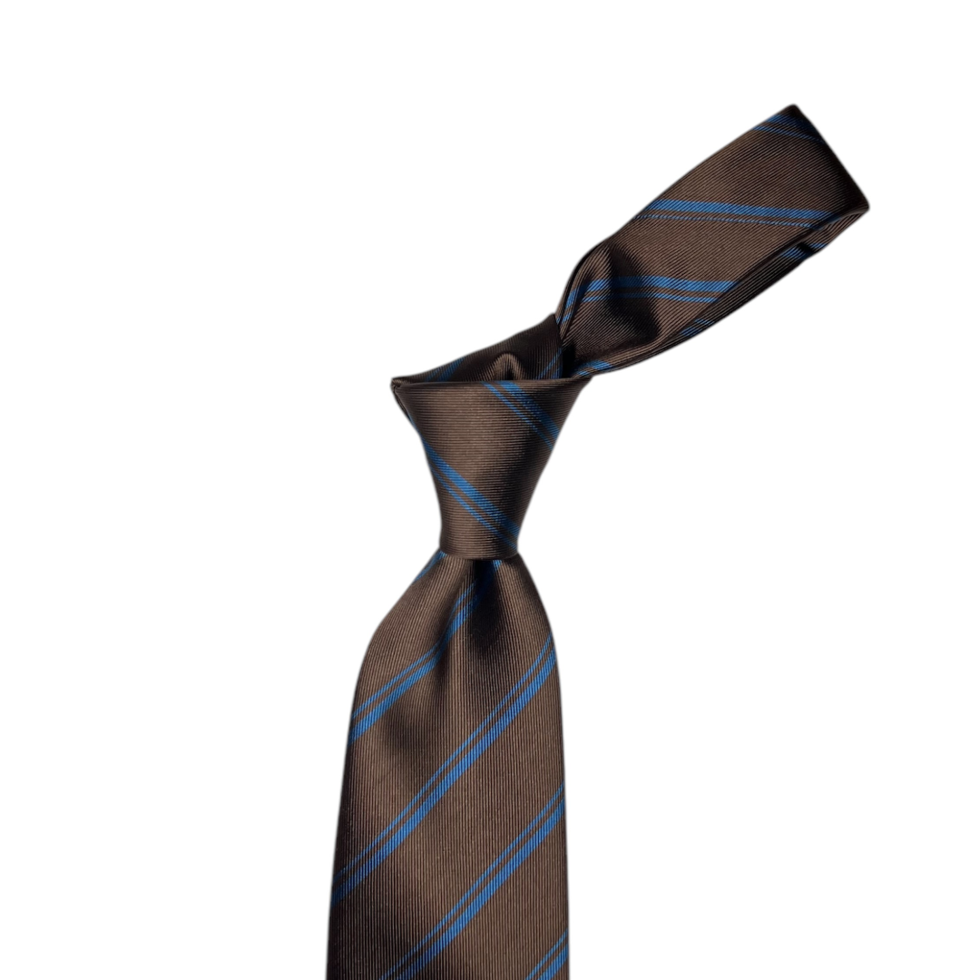 The - Brown w/ Sky Stripe