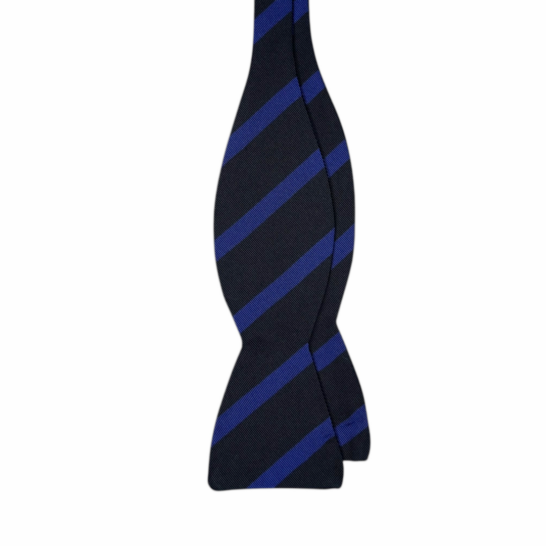 Bow Tie - Dark Navy w/ Blue Stripe