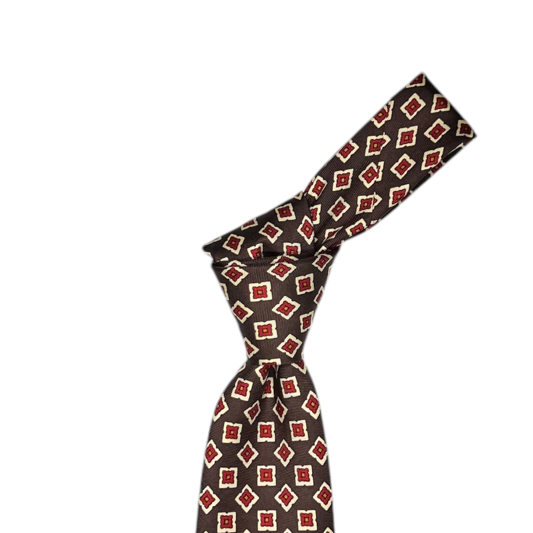 Tie - Brown Postage Foulard