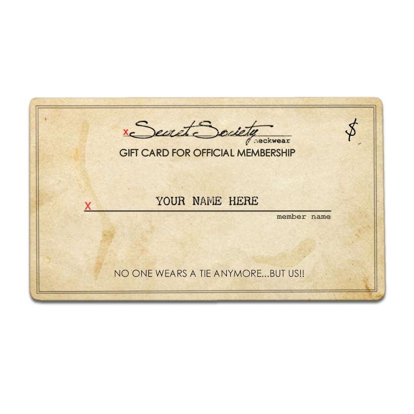Secret Society Gift Card