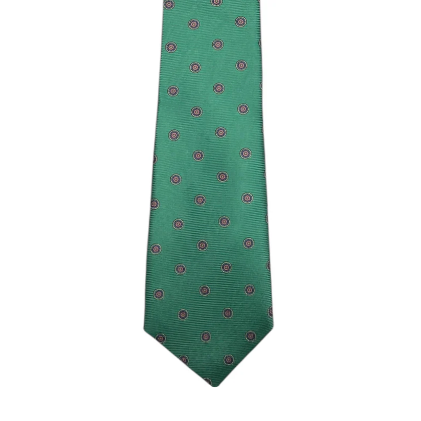 Tie - Mint Green w/ Pink Bullseye