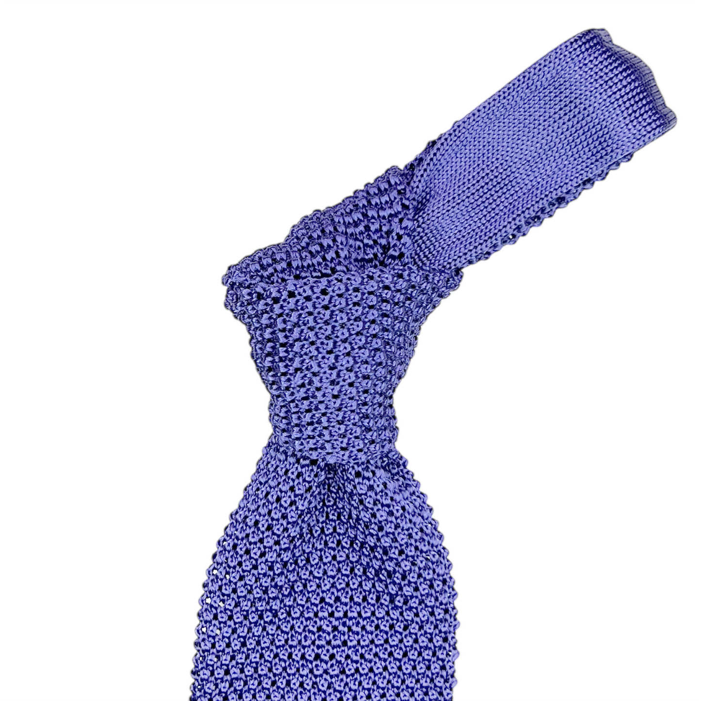 Silk Knit Tie - Lavender