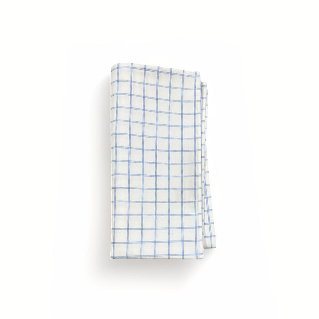 Pocket Square - Sky Large Double Windowpane