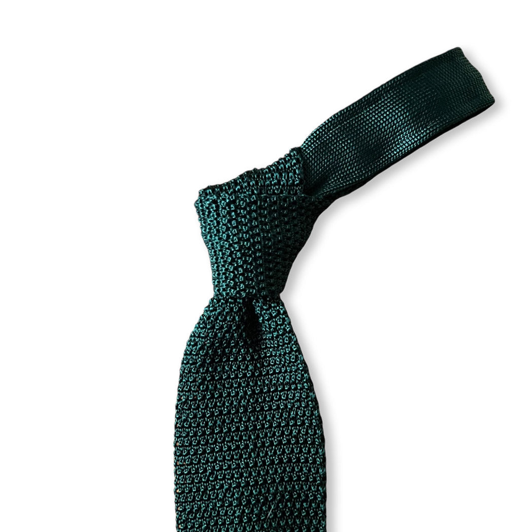 Silk Knit Tie - Spruce