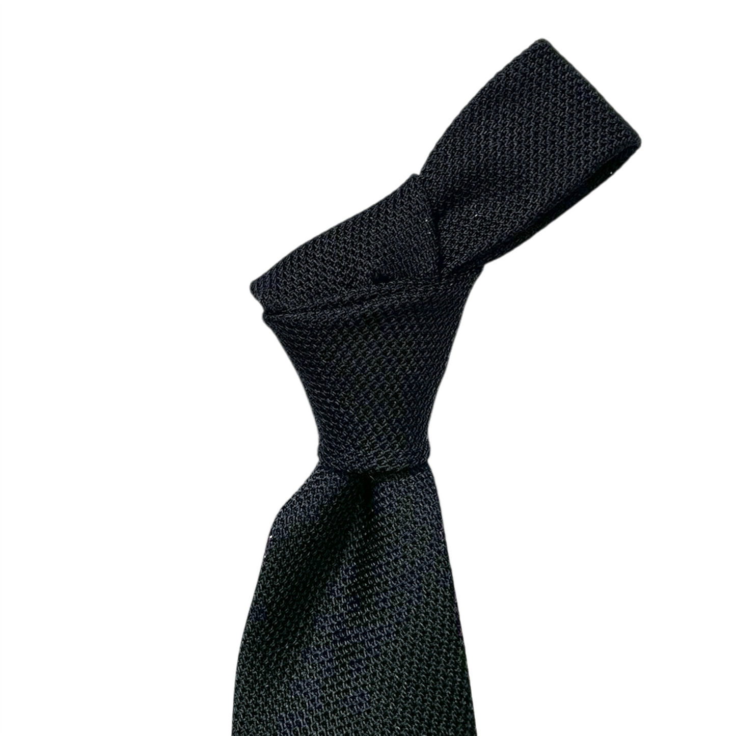 Tie - Black Fine Grenadine