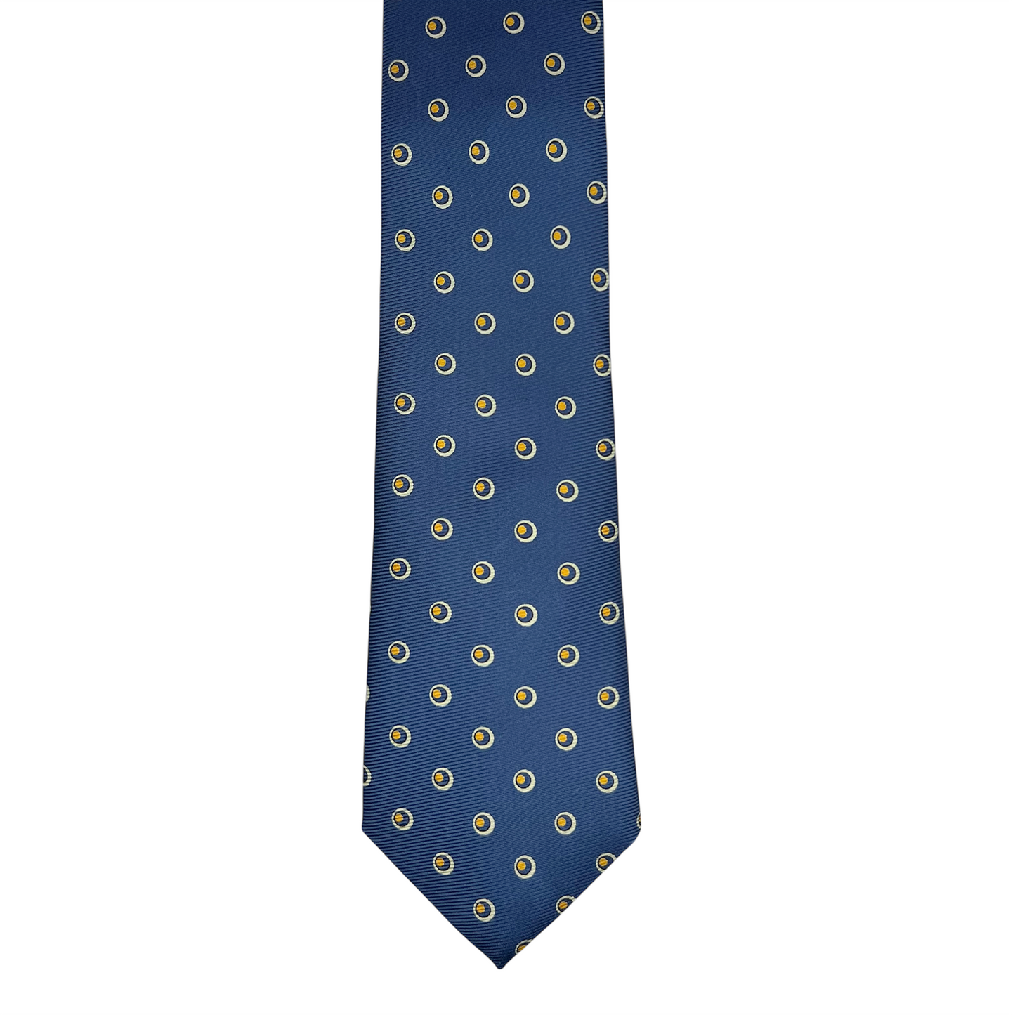 Tie - Blue w/ White and Yellow Circle