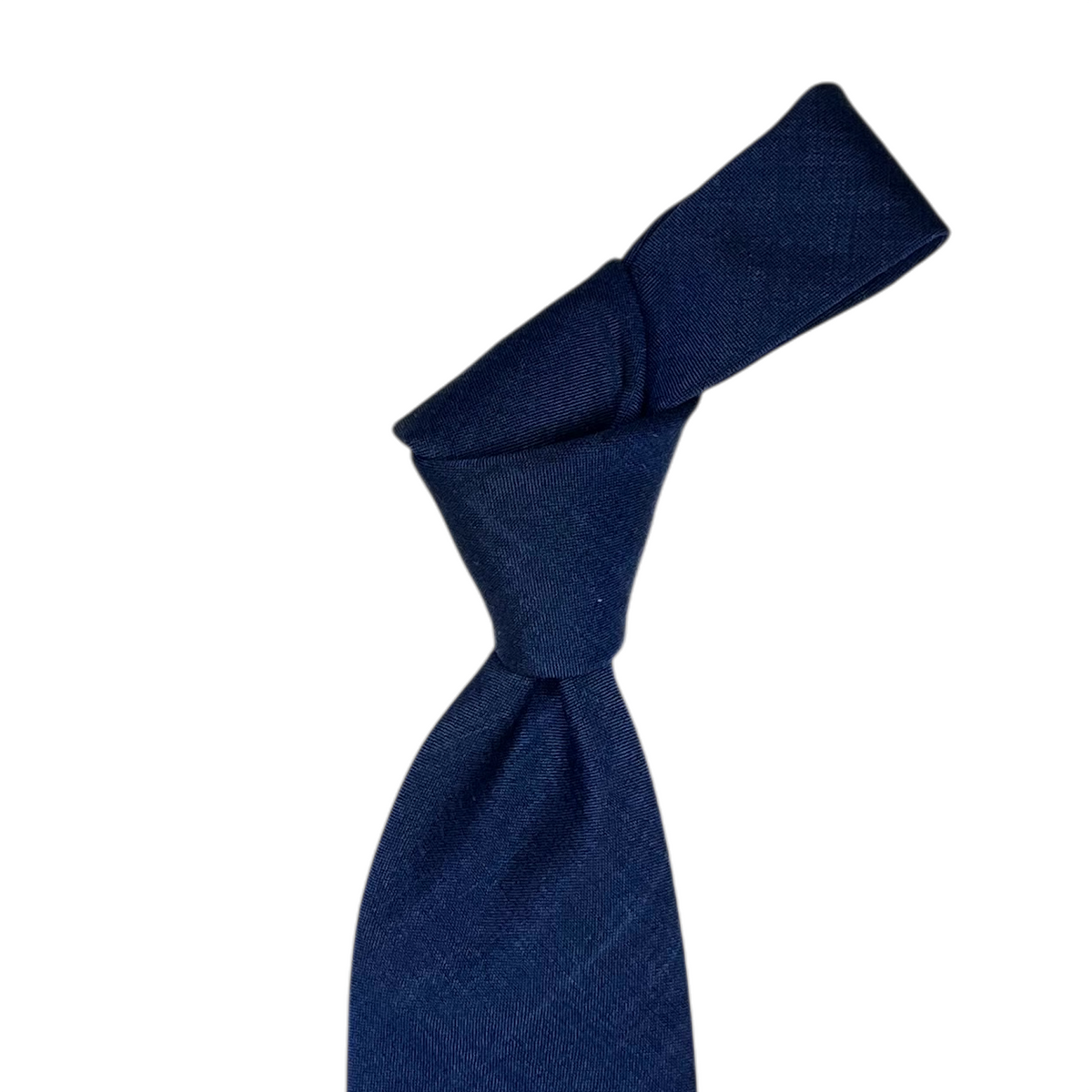 Tie - Deep Cobalt Plainweave Wool