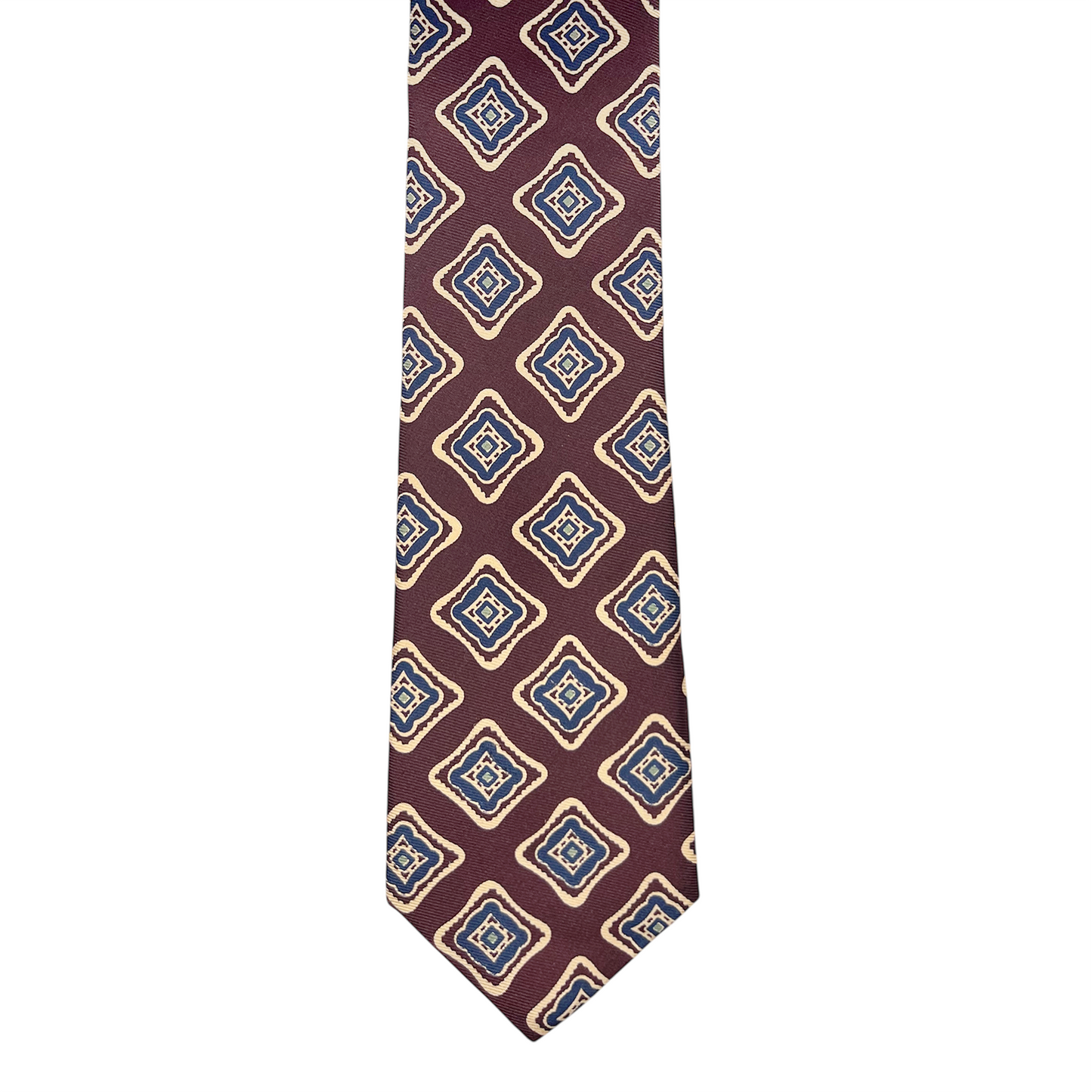 Tie - Crimson w/ Vintage Diamond