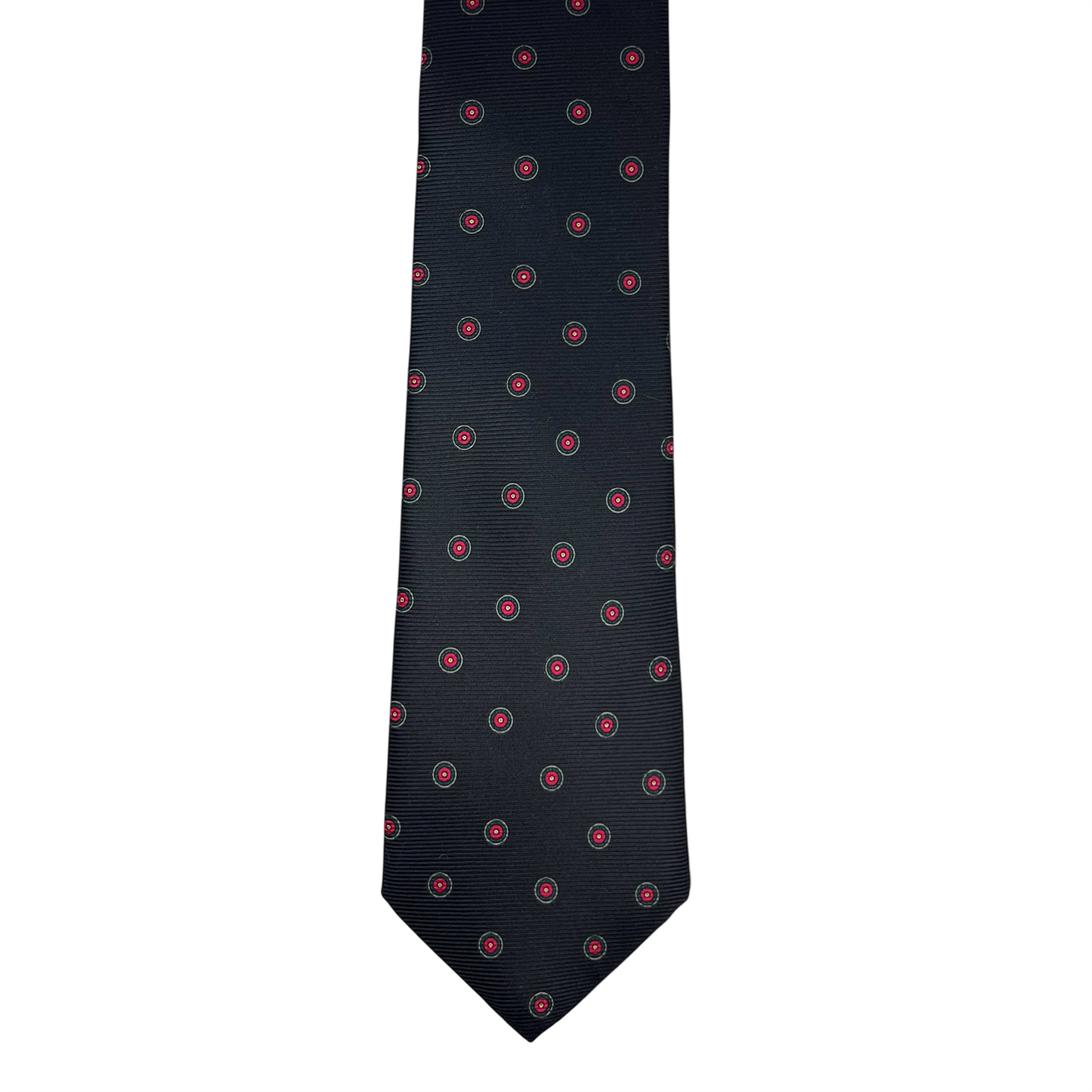 Tie - Dark Navy w/ Red Bullseye