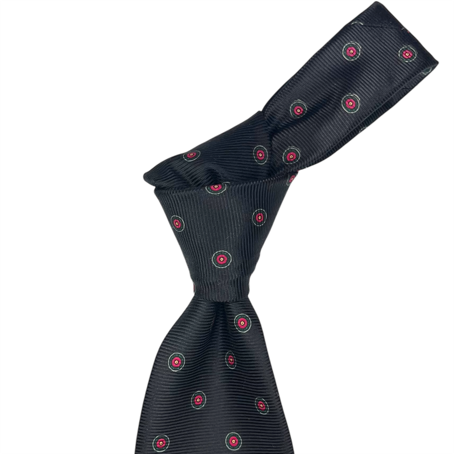 Tie - Dark Navy w/ Red Bullseye