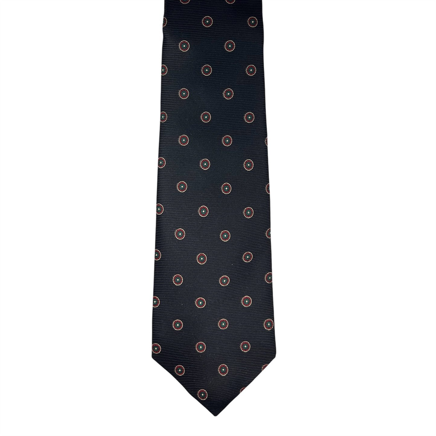 Tie - Dark Navy w/ White Bullseye