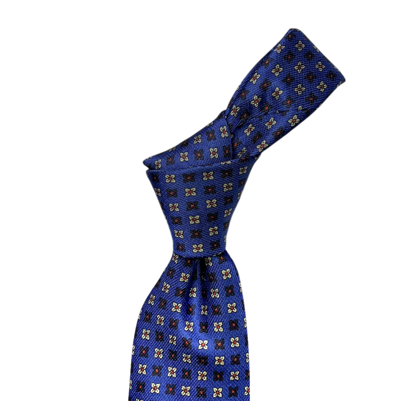 Tie - Dusty Blue Foulard