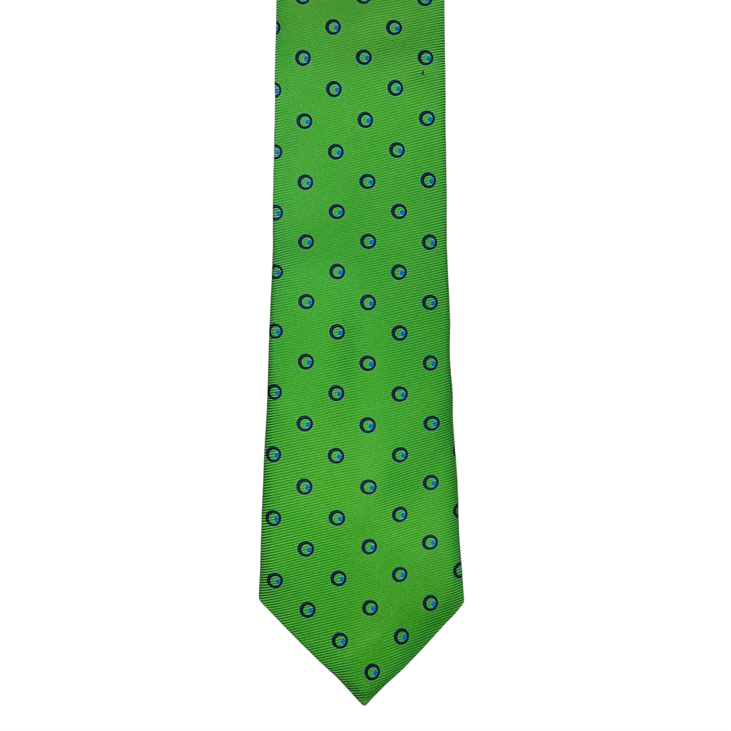 Tie - Lime Green Circle Geometric