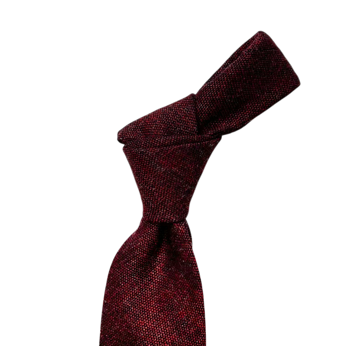 Tie - Oxblood Melange Wool