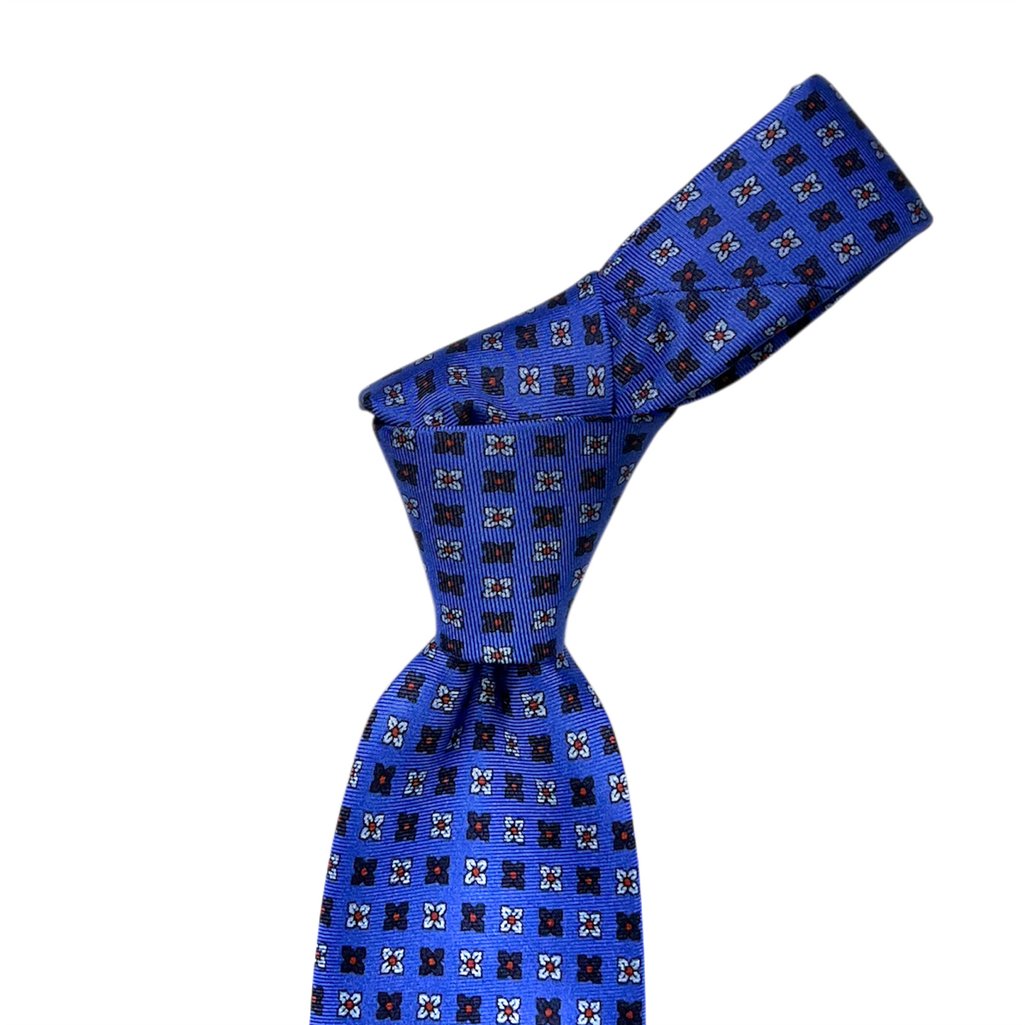 Tie - Cobalt Blue Foulard