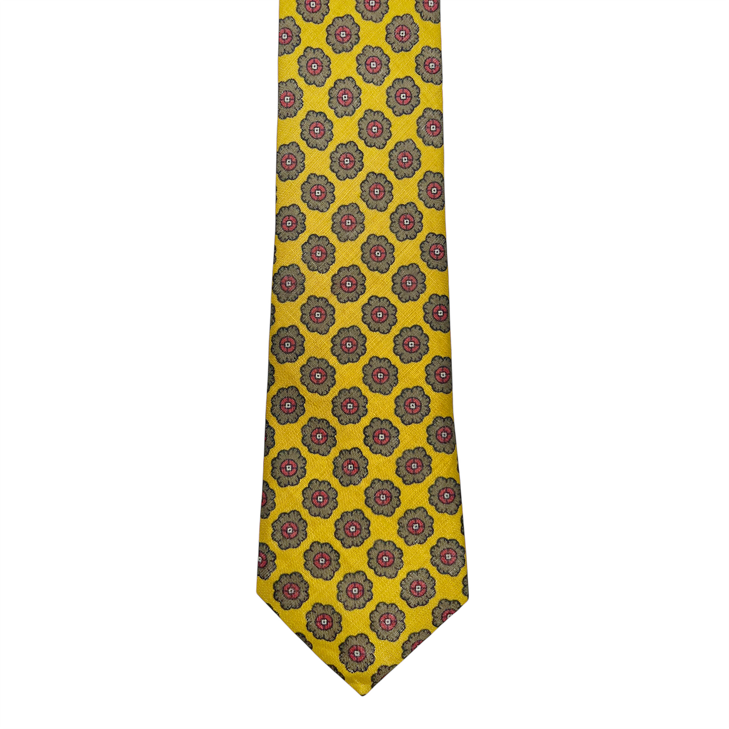 Tie - Mustard Linen Foulard