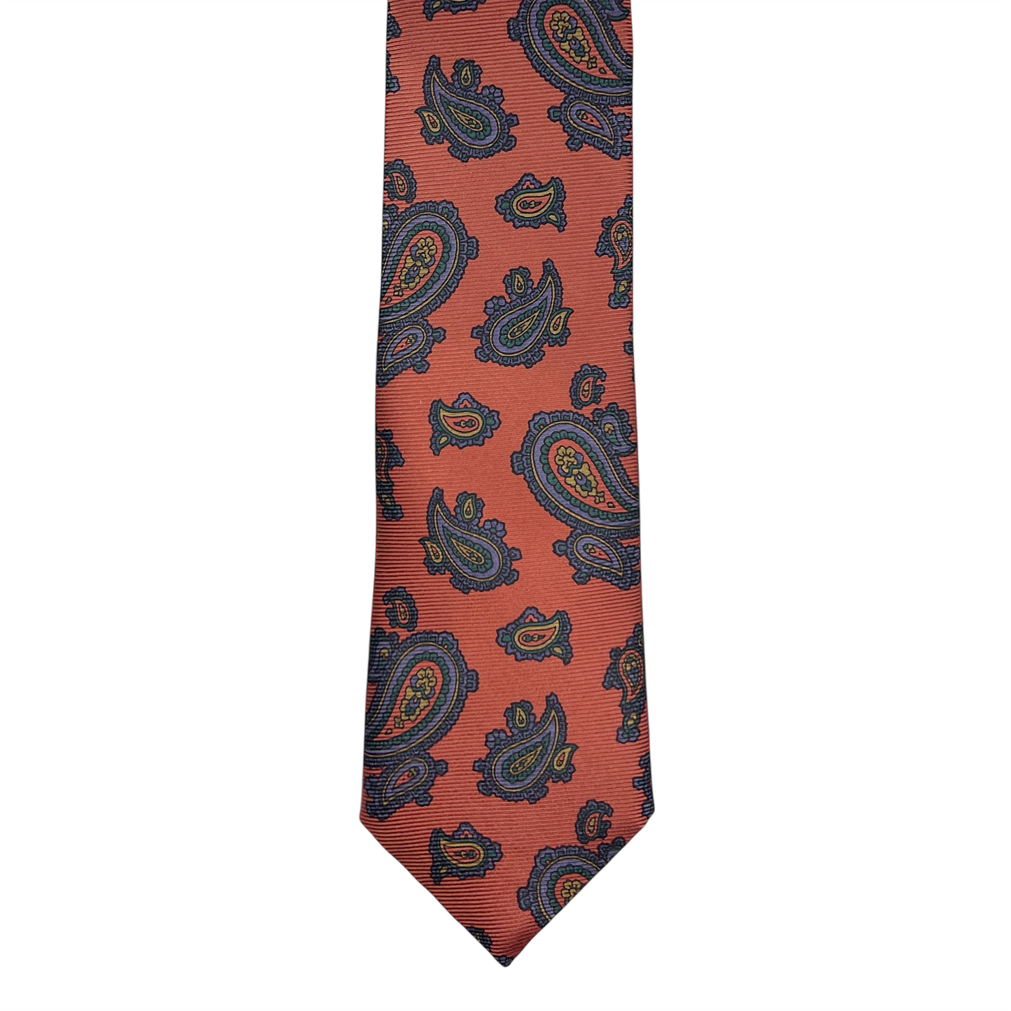 Tie - Terracotta Large Paisley