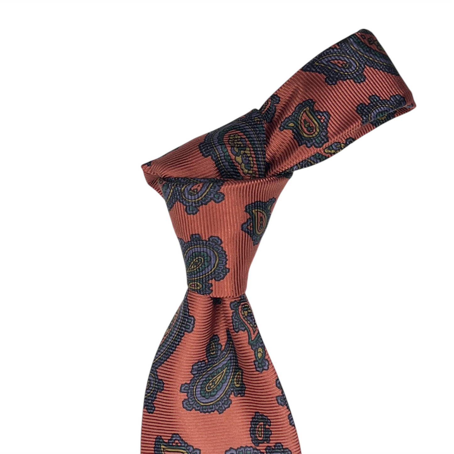 Tie - Terracotta Large Paisley