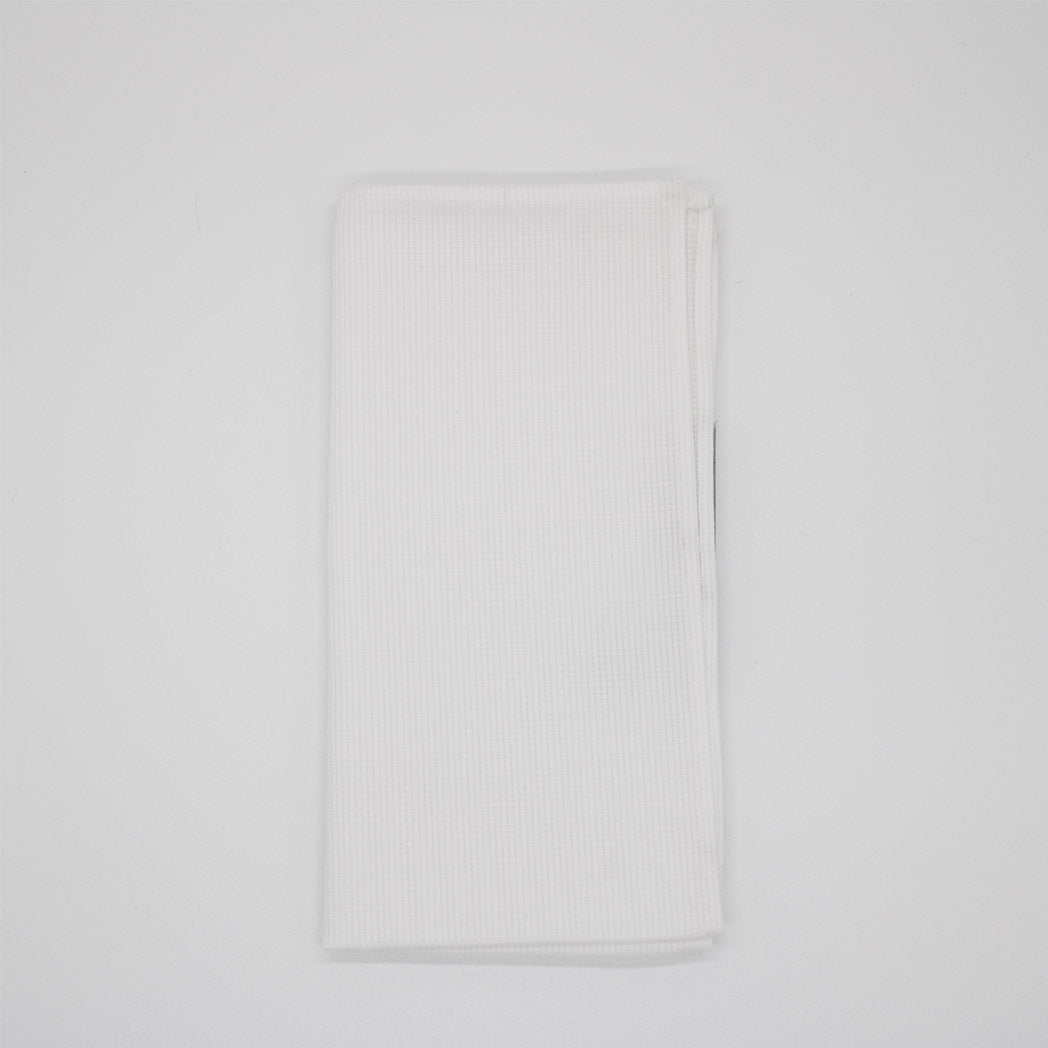 Pocket Square - White Cotton Oxford