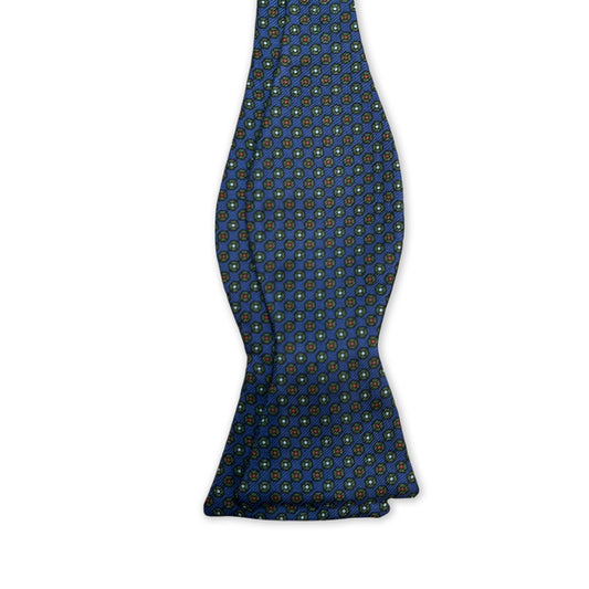 Bow Tie - Blue, Green Geometric