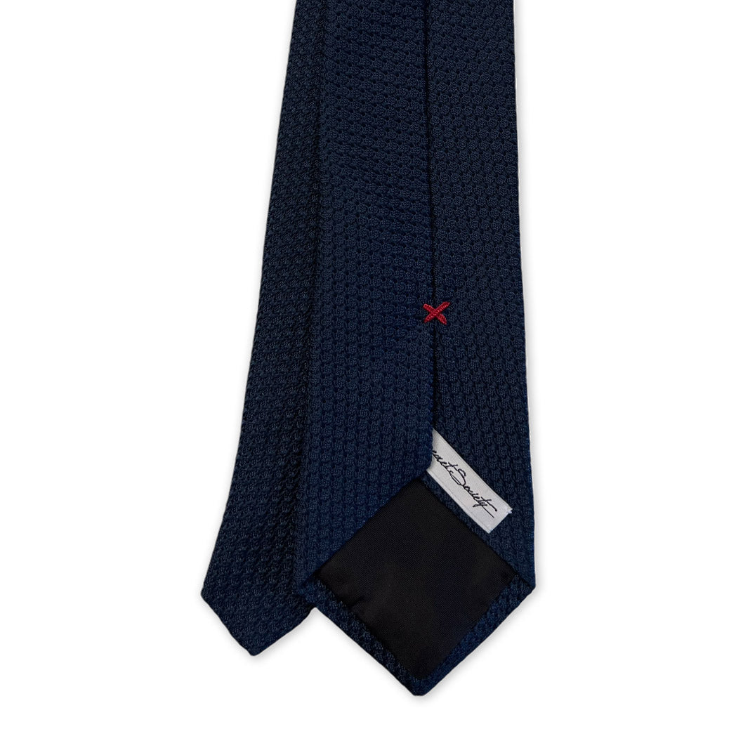 Tie - Navy Grosso Grenadine