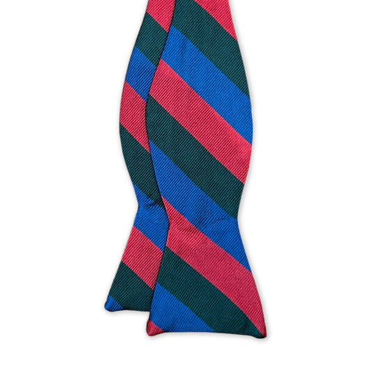 Bow Tie - Red, Blue, Spruce Stripe