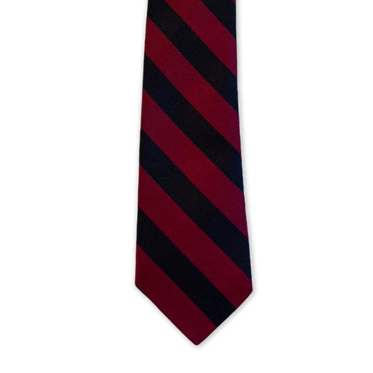Tie - Black and Red Repp Stripe