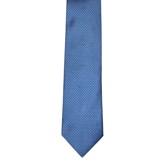 Tie - Sky Blue w/ White Dot Jacquard