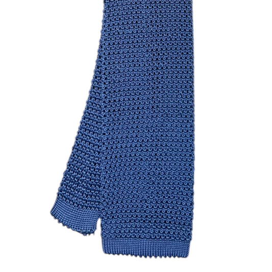 Silk Knit Tie - Cornflower