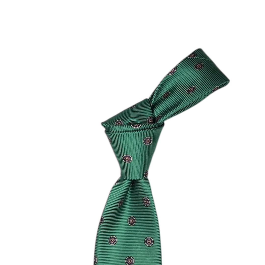 Tie - Mint Green w/ Pink Bullseye