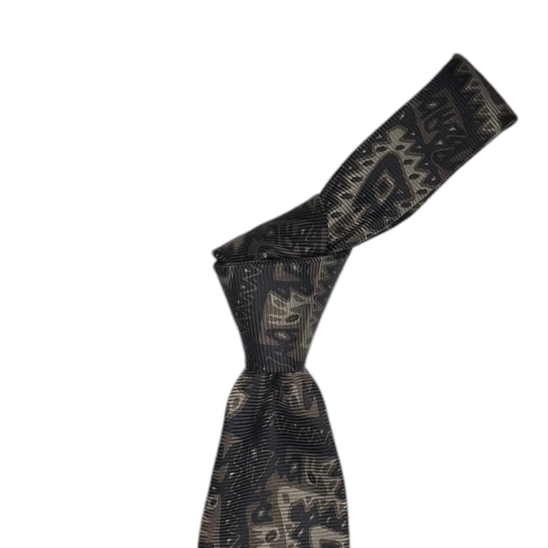 Tie - Black and Tan Abstract