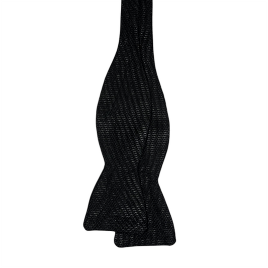 Bow Tie - Black Fine Grenadine