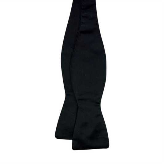 Bow Tie - Black Satin Formal