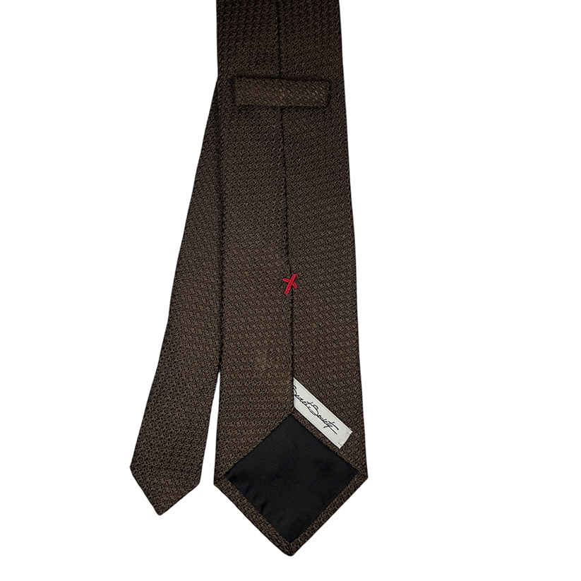 Tie - Brown Grosso Grenadine