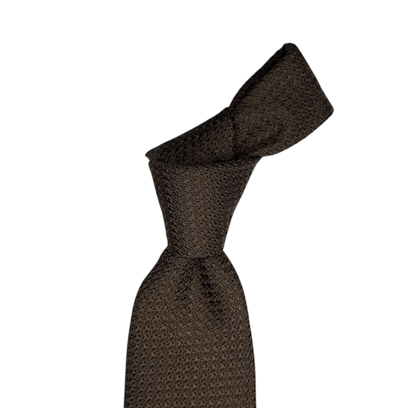 Tie - Brown Grosso Grenadine