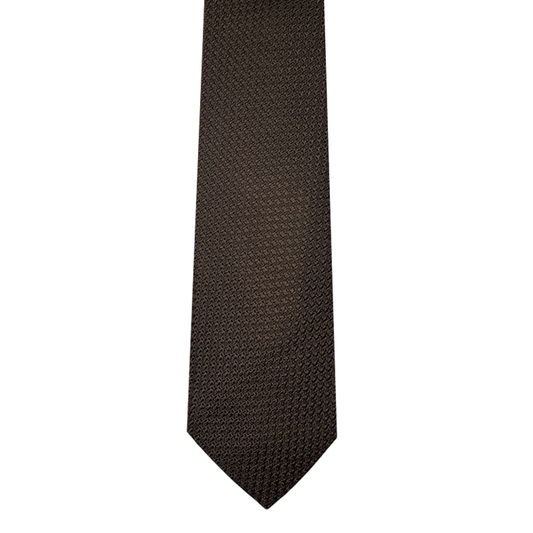 Tie - Brown Grosso Grenadine
