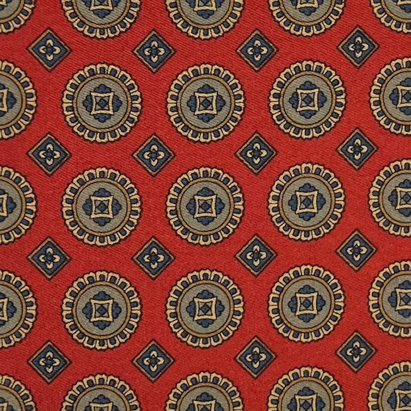 Pocket Square - Burnt Orange Foulard