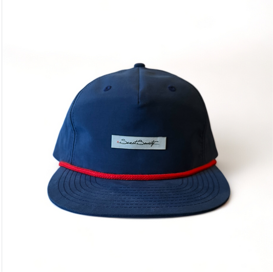 Rope Hat - Navy w/ Red Rope