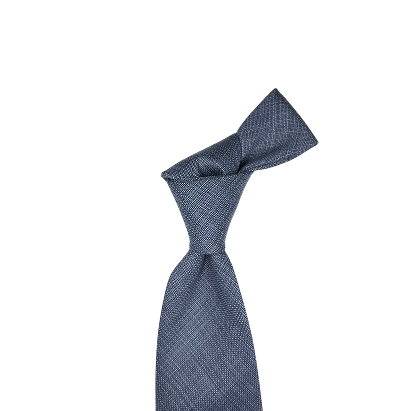 Tie - Denim Blue Wool Blend