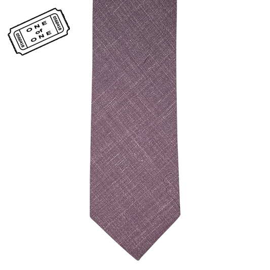 Tie - Heathered Purple Wool Blend